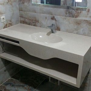 Акриловая столешница с раковиной Grandex в ванную