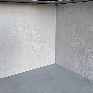Столешница и стеновая панель из кварца Caesarstone Airy Concrete